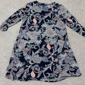 Apt. 9 Kids Dress - Navy, Pink, and Gray Floral